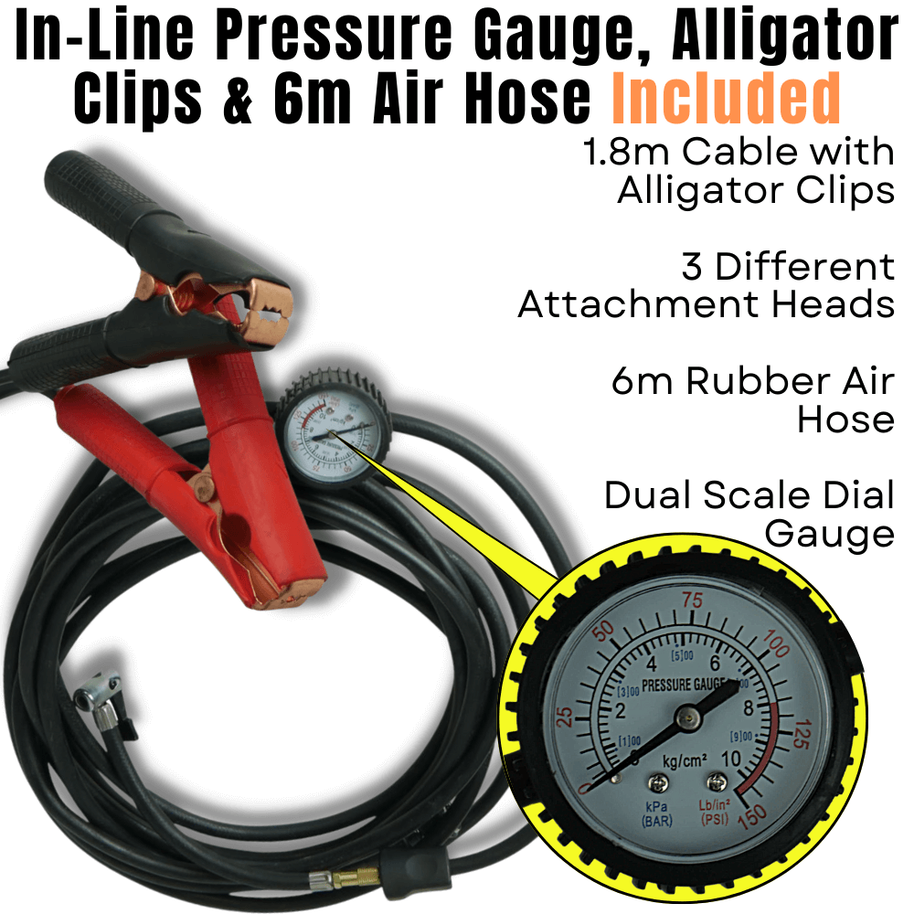 12v Air Compressor Twin Cylinder 300LPM