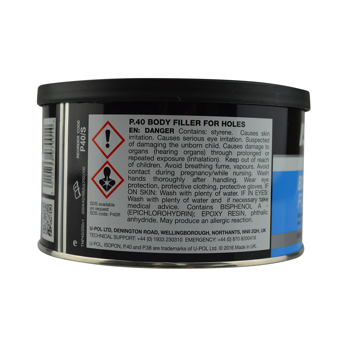 Fibreglass Body Filler Isopon 250mL