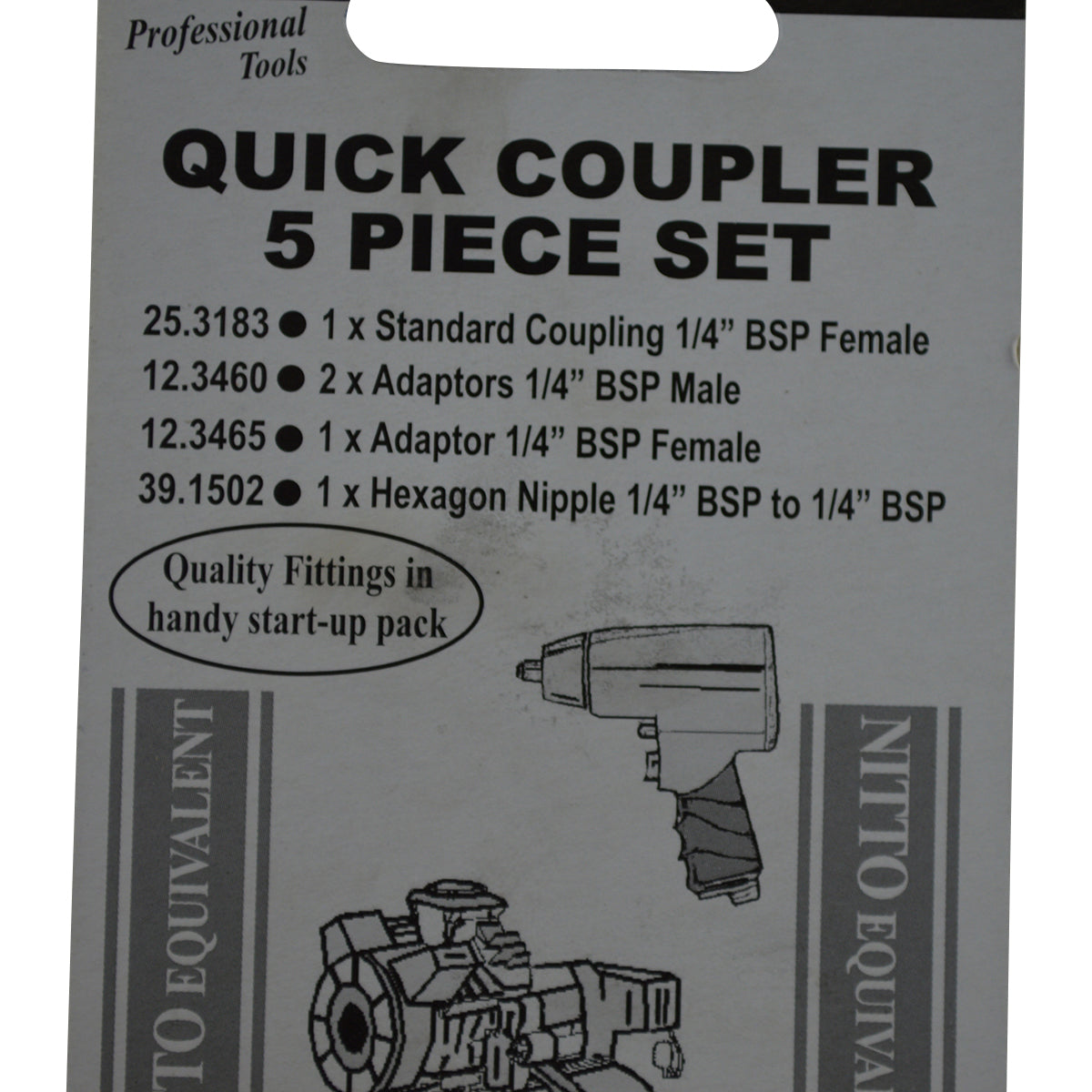 Quick Coupler Connection Kit Nitto Type 5 Piece