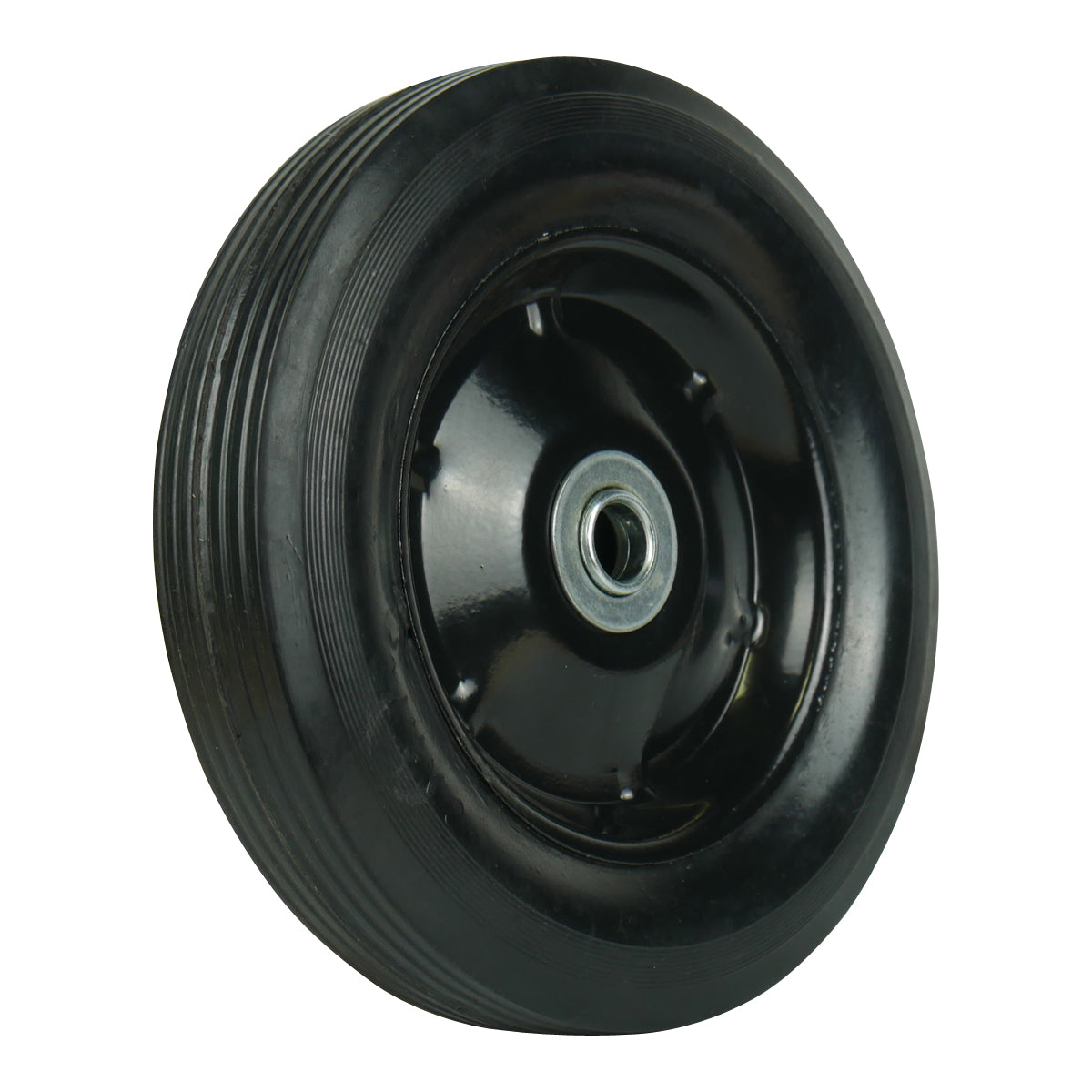 Test Solid Rubber NO Flat Wheels With Metal Rims - Various Sizes (Copy)