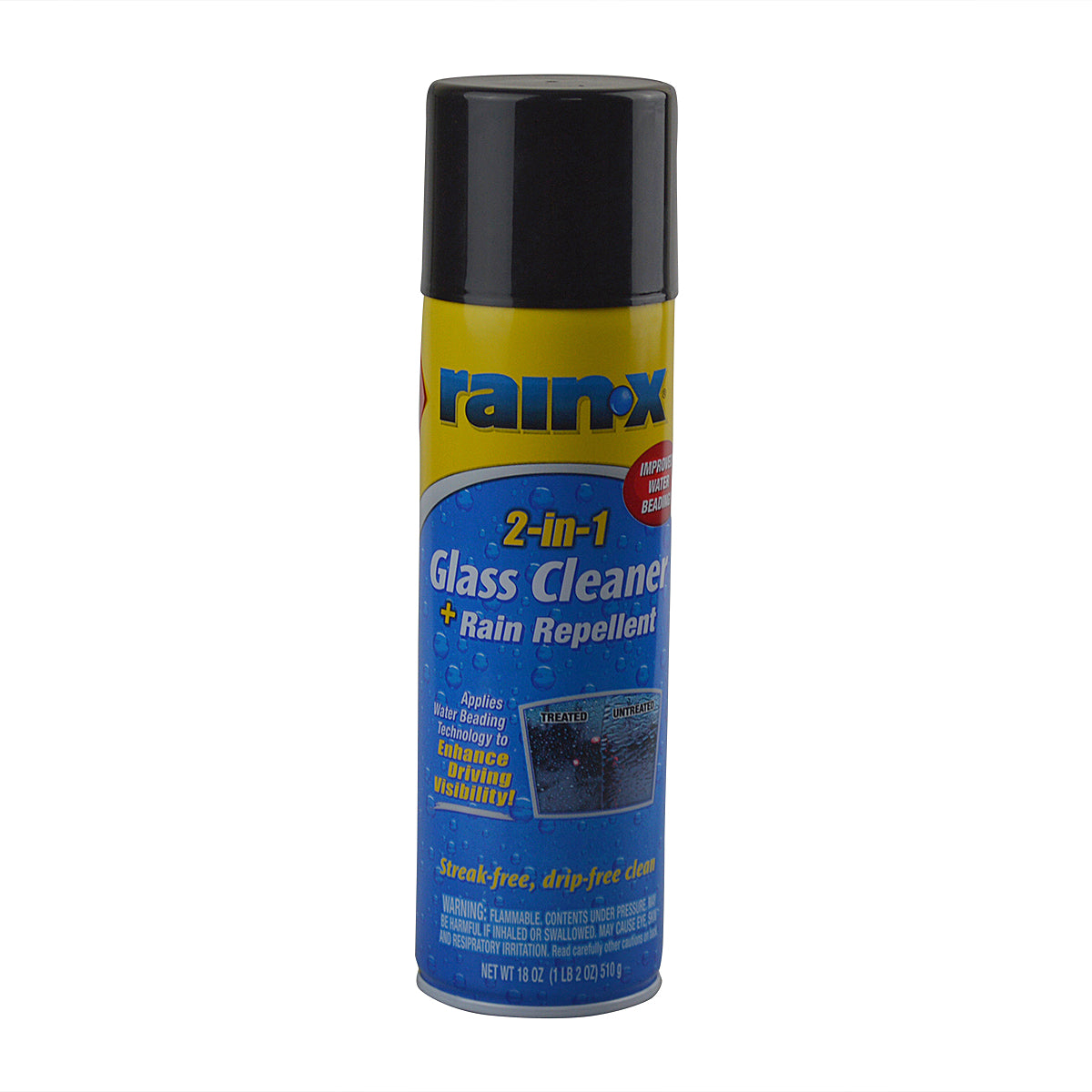 Rain-X 2 in 1 Glass Cleaner & Repellent Aerosol 510g