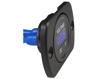 Volt Gauge with Blue LED Display