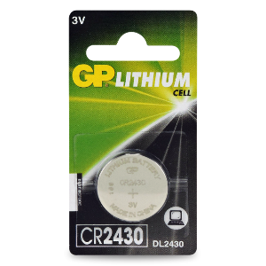 GP Lithium Coin Cell Battery 3 Volts CR2430