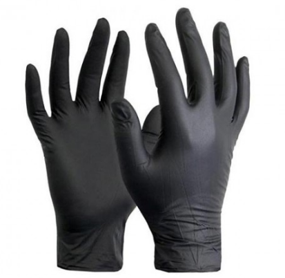 Black Air Nitrile Disposable Gloves Large 100 Pack