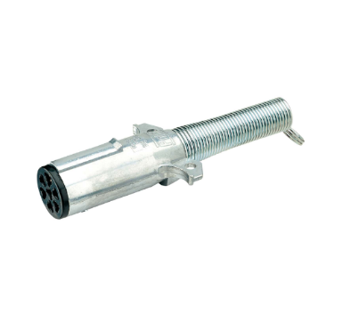 Narva 7 Pin Heavy-Duty Round Metal Trailer Plug With Internal Weatherbeater Seal And Cable Guard Pack of 1