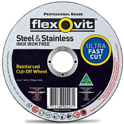 FlexOvit Stainless Steel Cutting Wheel 9” Thin Disc