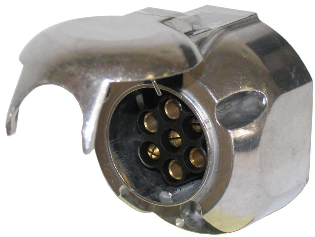 Trailer Socket Large Round Metal 7 Pin