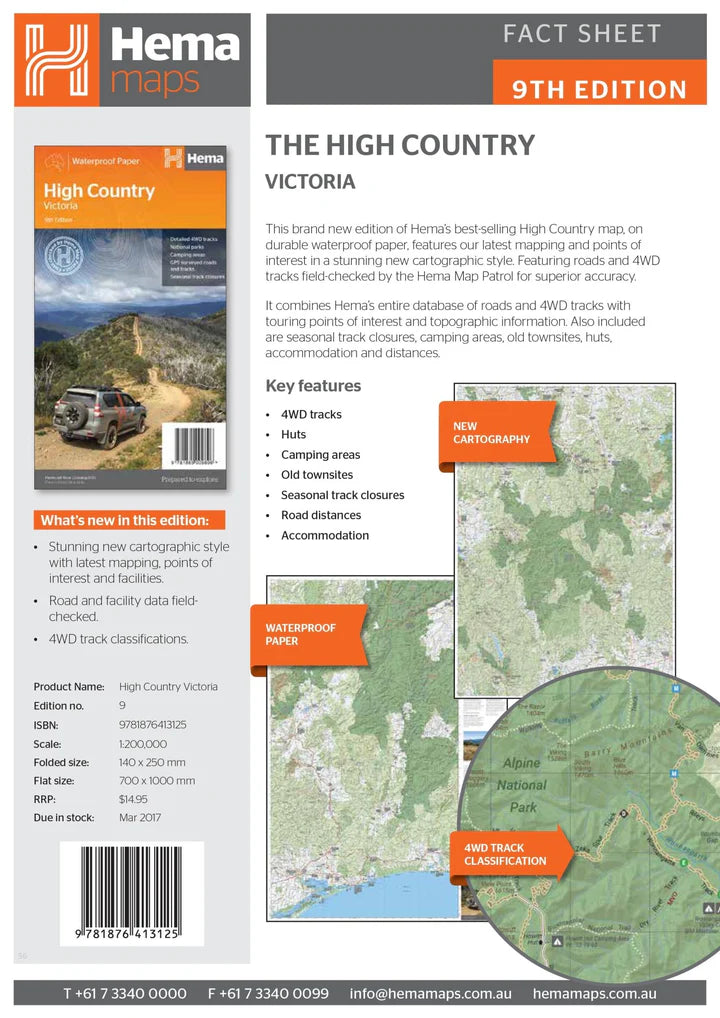 Hema High Country Victoria Map