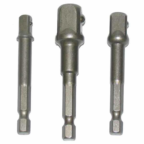 Power Socket Extension Bar Adaptor Bit Set 3 Piece
