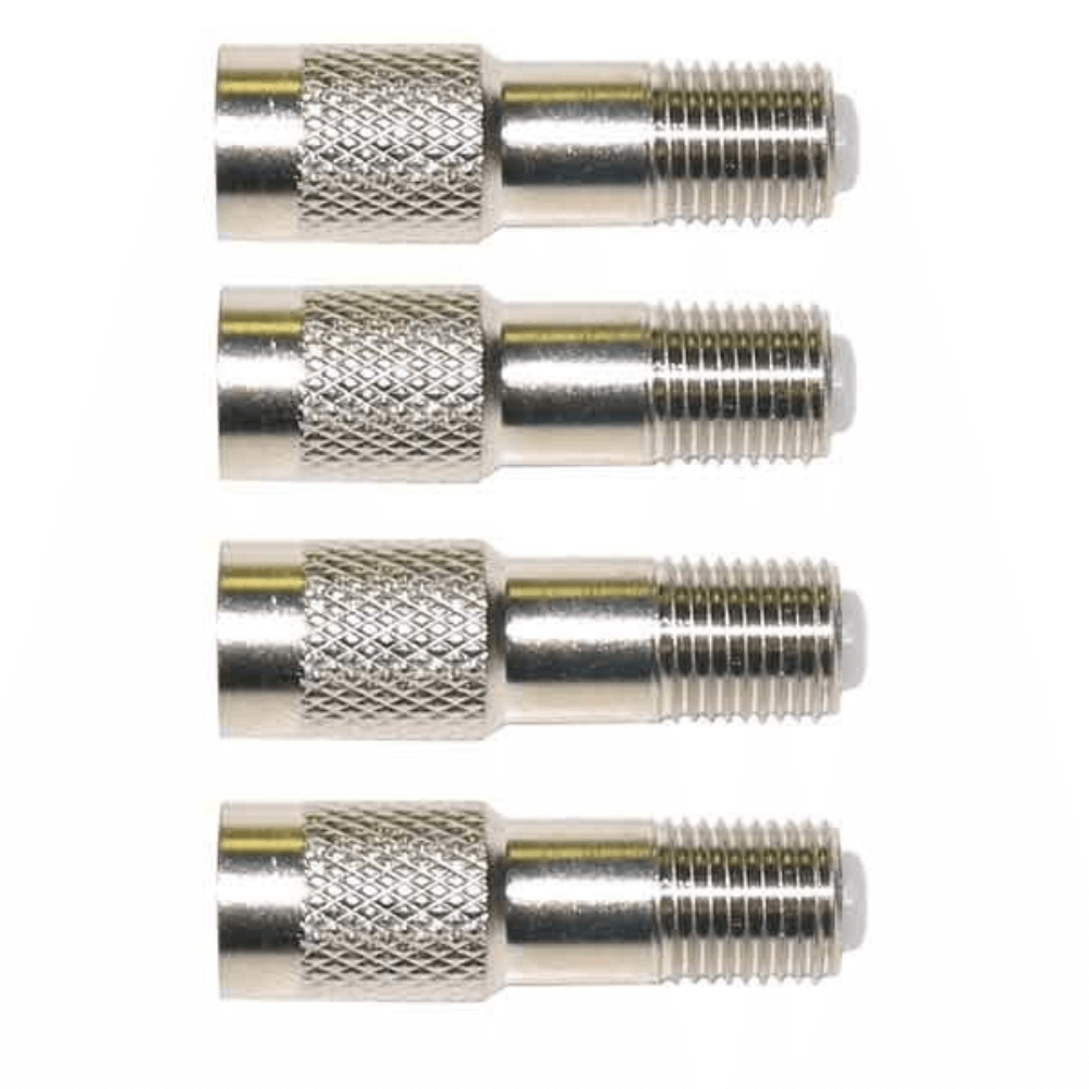 Valve Extensions Metal Short 18mm Type Set of 4