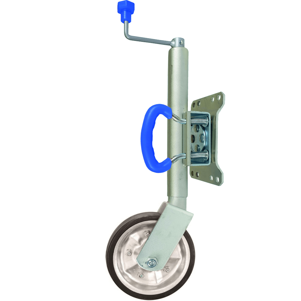 Jockey Wheel Swivel with U Handle Solid Rubber Tyre