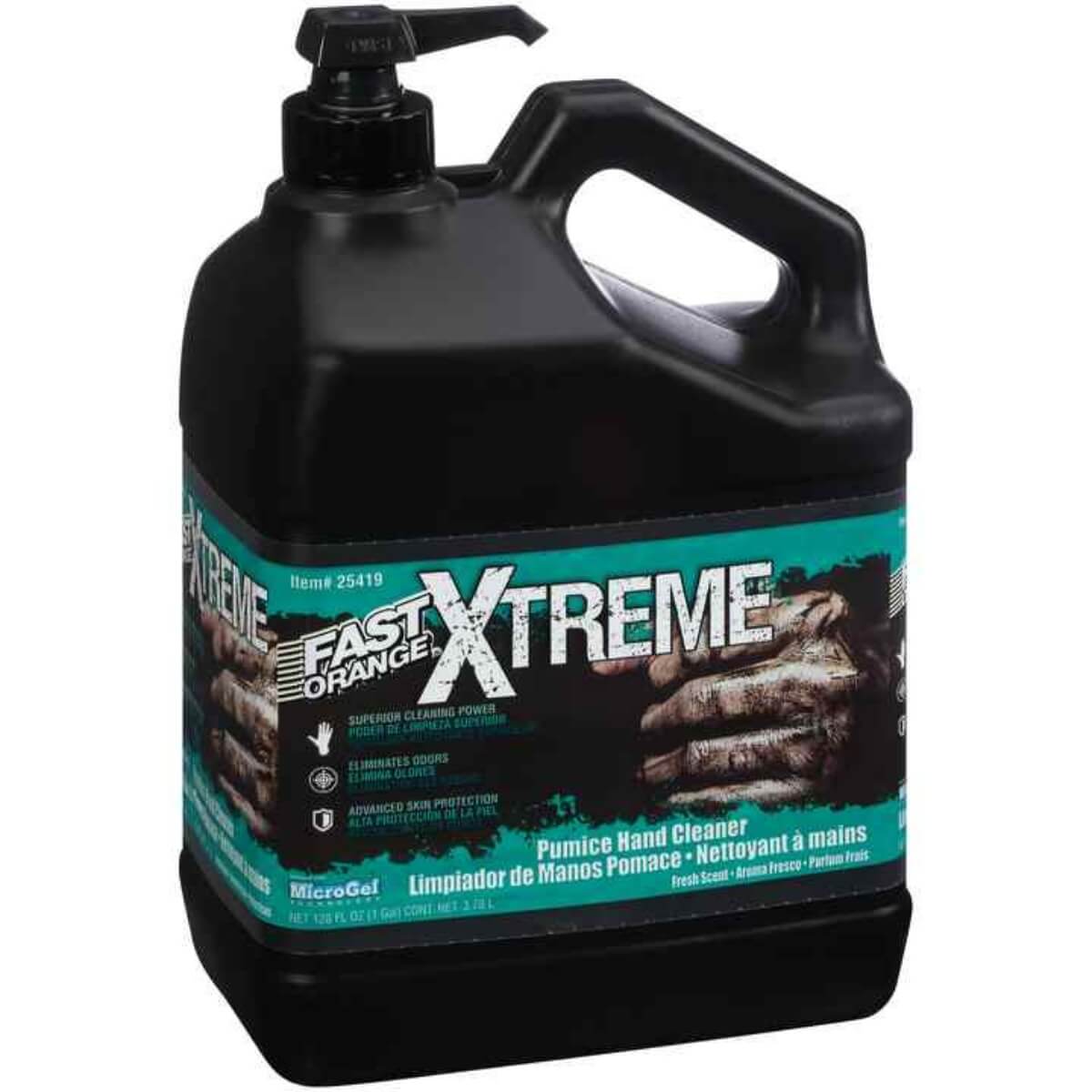 Fast Orange Xtreme Hand Cleaner Pumice Grit with Pump 3.78L