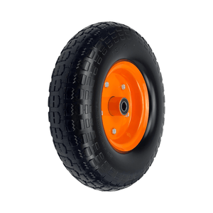 Solid Rubber NO Flat Wheels With Metal Rims - Various Sizes