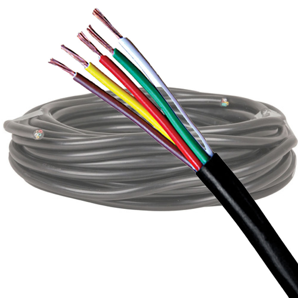 12V Universal 5 Core Trailer Wiring Kit With Square LED Lamps & Number Plate Light