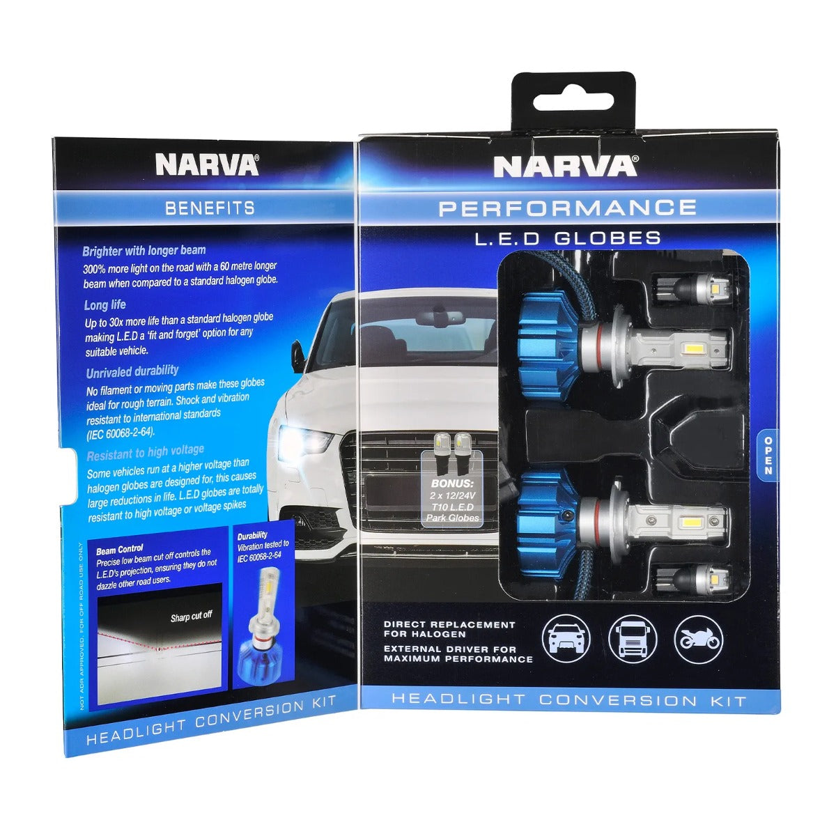 Narva H7 12/24V LED Conversion Kit Twin Pack