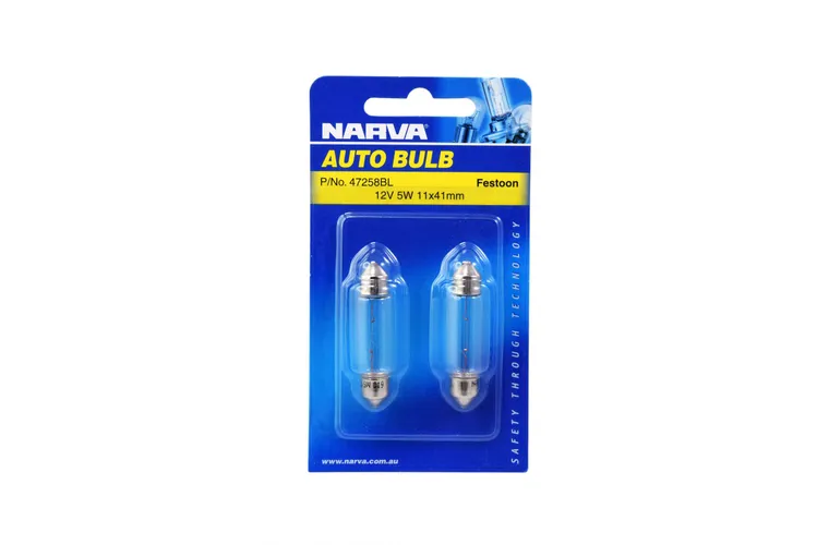 Narva 12V 5W Sv8-5.8 Festoon Globes