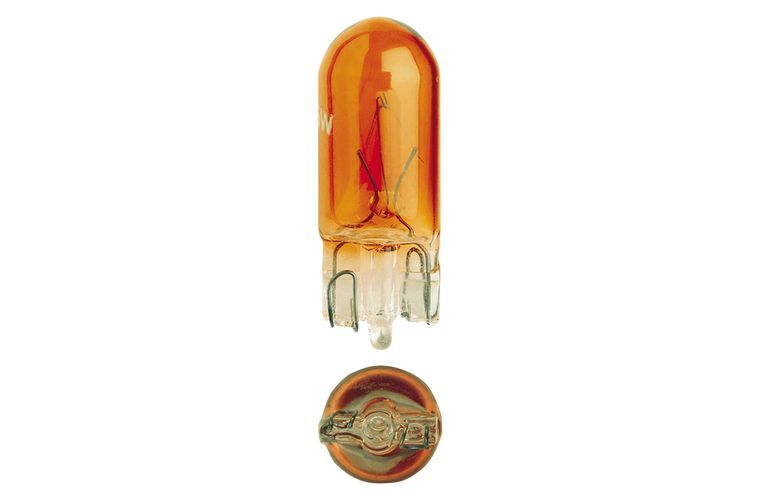 Narva 12V 5W W2.1 X 9.5D Wy5W Amber Wedge Globes (Blister Pack Of 2)