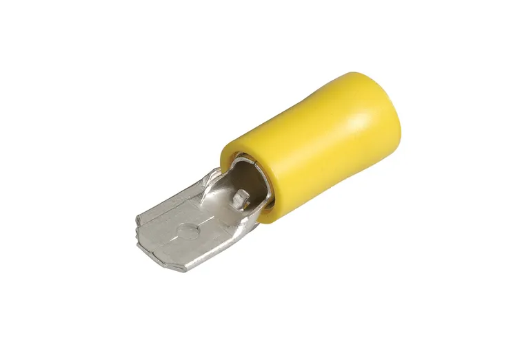 Narva Male Blade Terminal Yellow 6.3mm 11 Pack