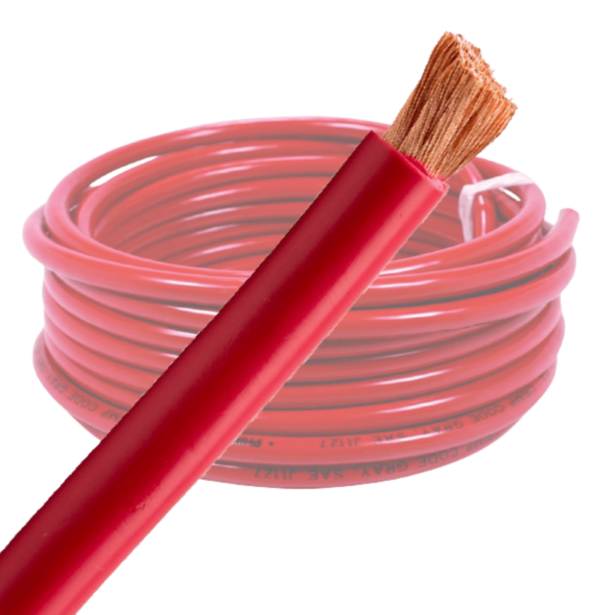 8 B&S Single Core Battery Cable - Black & Red - Various Lengths