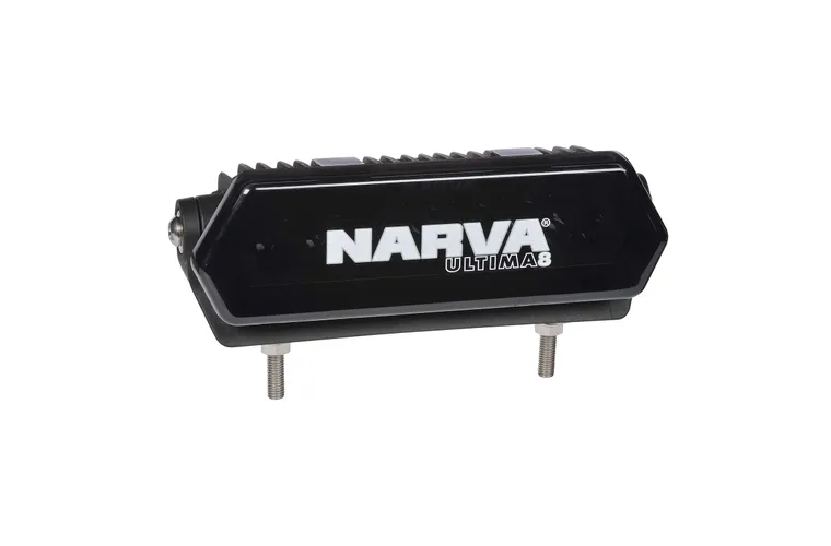 Narva Ultima Black Light Bars Long & Wide Hybrid Beam 8" Pair
