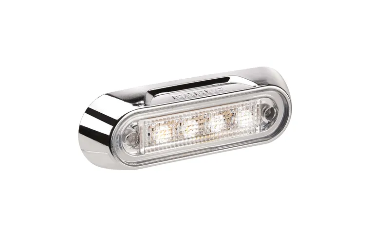 Narva 10-30V 8 LED Front End Outline Marker Lamp Chrome Blister Pack