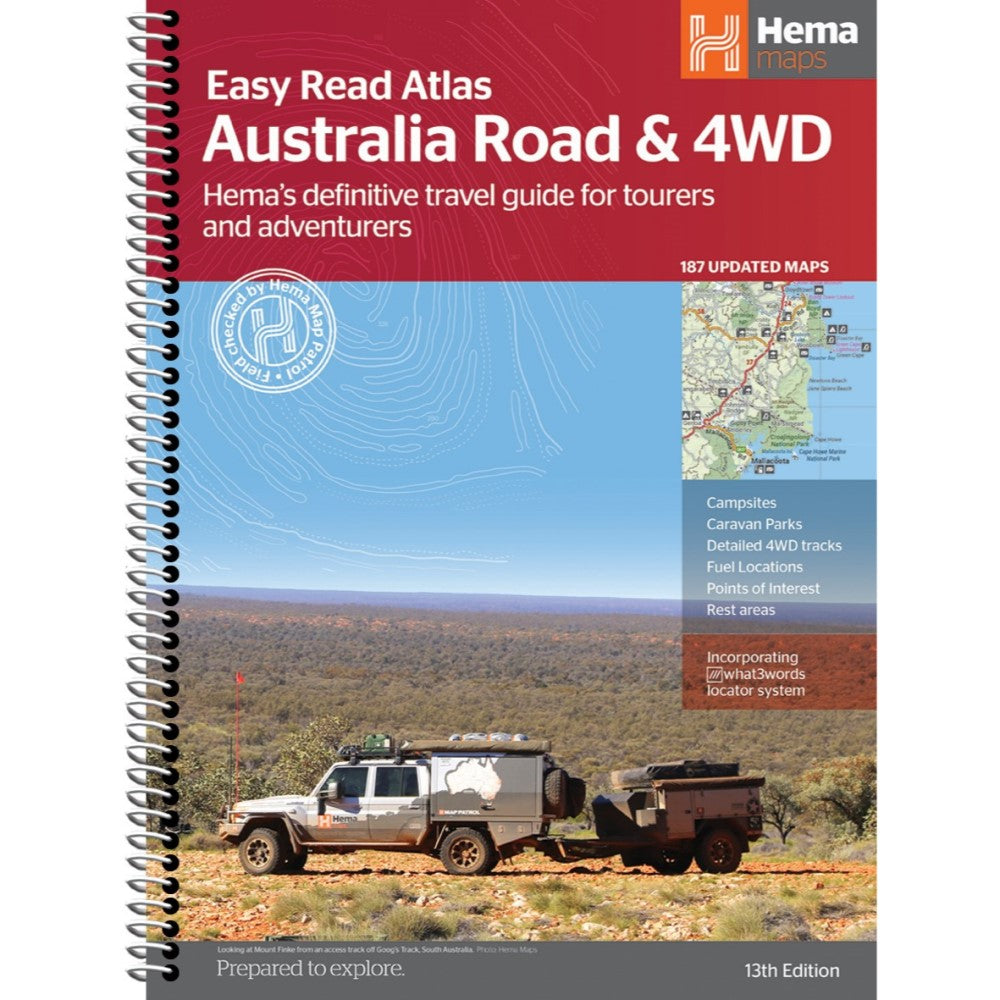 Hema Maps Australia Road & 4WD Atlas 13th Edition (Easy Read ...