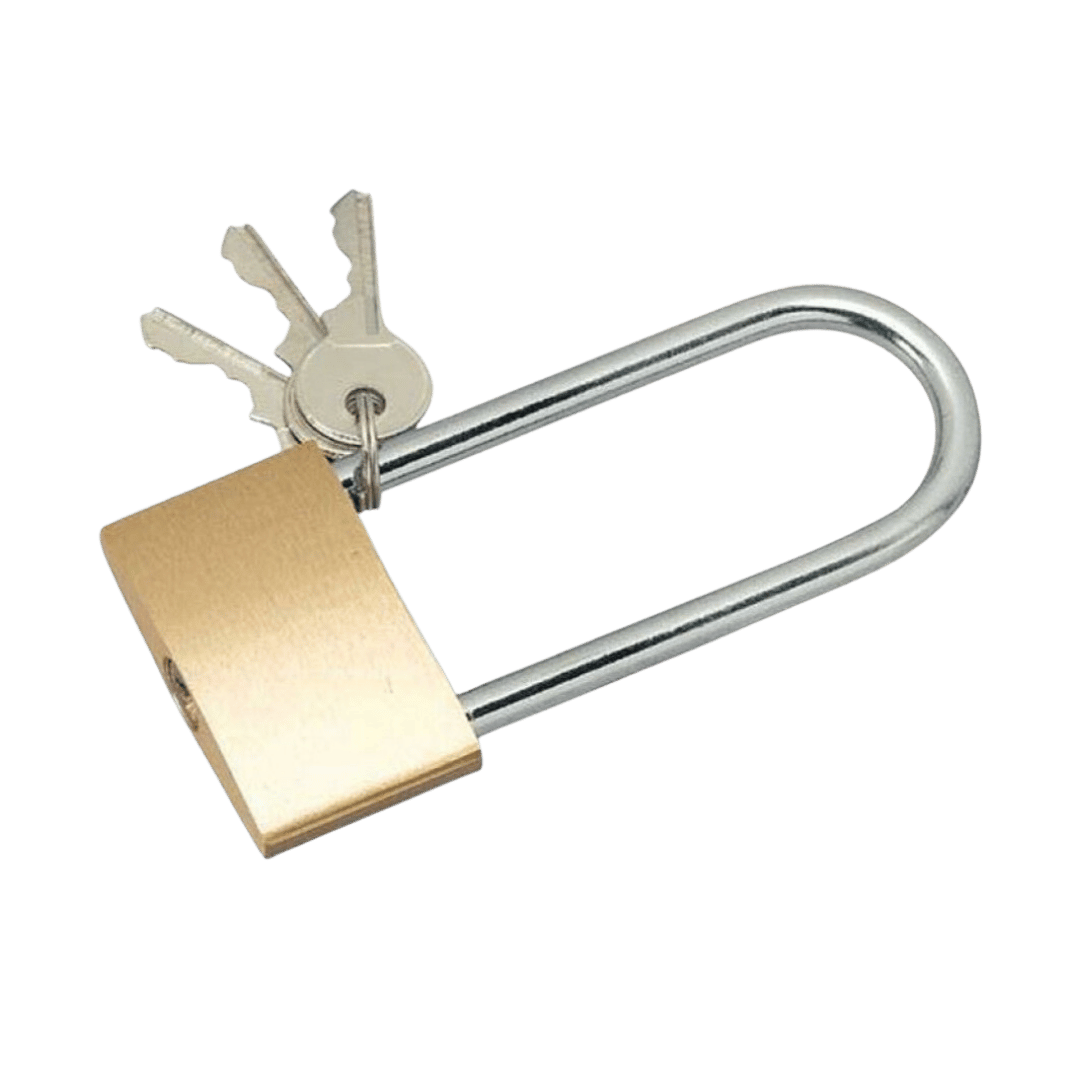 Heavy Duty Padlock 45mm Long Shank with 3 Keys