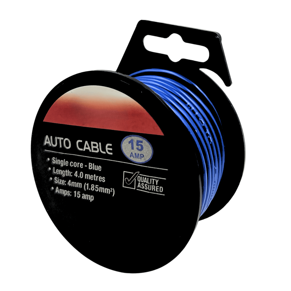 Cable Automotive Single Core 4mm 15Amp 4Metre