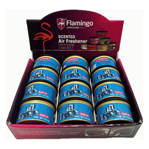 Flamingo Air Freshener Tin Display of 12