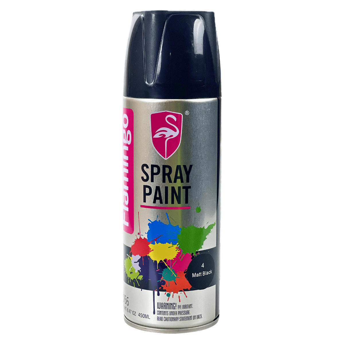Flamingo Matt Black Aero Spray Paint 450mL