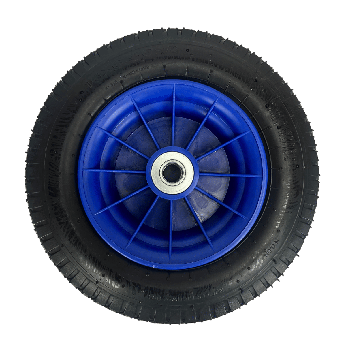 Pneumatic Wheel with Plastic Rim Extra Wide 16 Inch