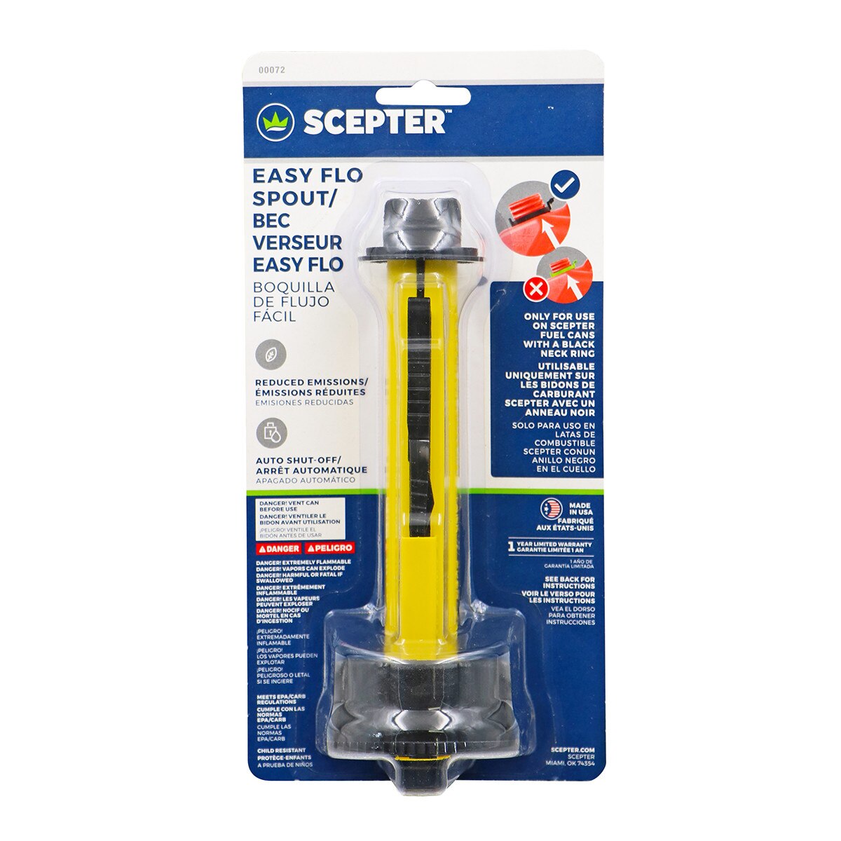 Scepter Easy Flo Spout Auto Shutoff