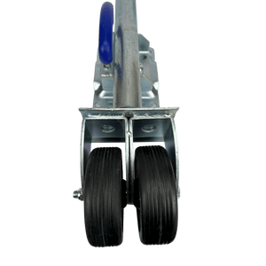Jockey Wheel Swivel with U handle Twin Solid Rubber Tyres