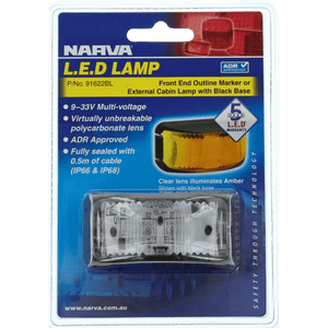 Narva 9-33V Front End Outline Marker or External Cabin Lamp Amber