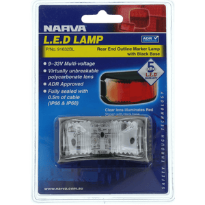 Narva 9-33V Rear End Outline Marker Lamp Red