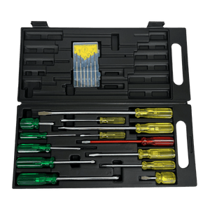 Screwdriver Set With Compact Case 19 Piece