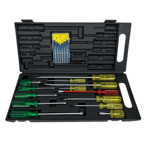 Screwdriver Set With Compact Case 19 Piece