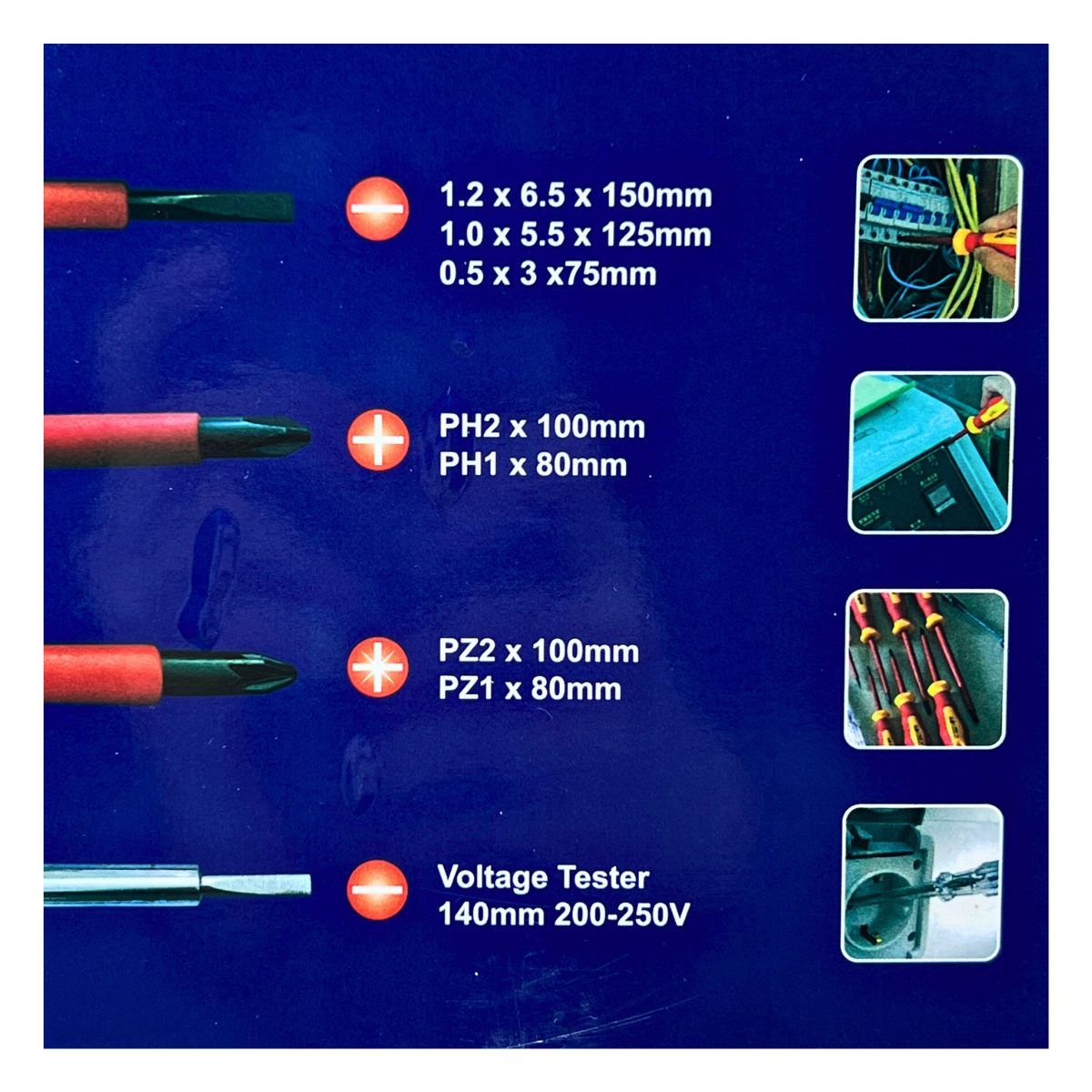 Electrical / Electricians Screwdriver Set 8Pce