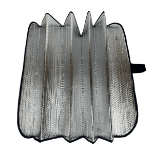 Car Windscreen Sunshade Black/Silver 150x70cm