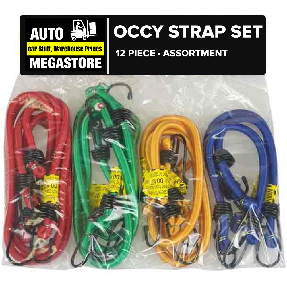 Octopus Strap Assortment 12 Pieces | 12”, 18”, 24”, 30” AMS40227 ...