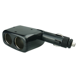 12 Volt Triple Accessory Socket - Dual 12 Volt Sockets and a Cigarette Socket