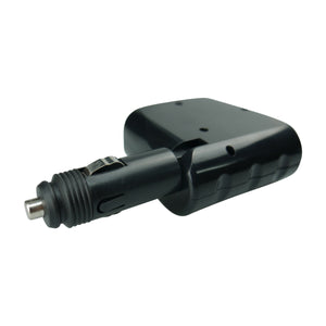 12 Volt Triple Accessory Socket - Dual 12 Volt Sockets and a Cigarette Socket