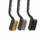Brush Wire Set Brass, Nylon Stainless Mini 175mm 3 Pack