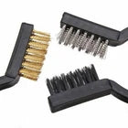 Brush Wire Set Brass, Nylon Stainless Mini 175mm 3 Pack