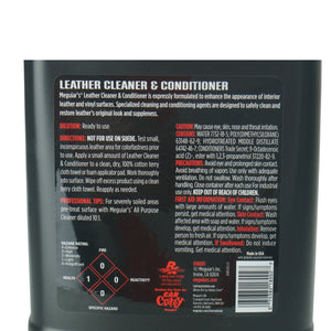 Meguiars Leather Cleaner And Conditioner 3.8L D18001