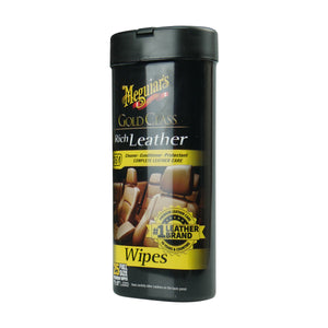 Meguiars Gold Class Rich Leather Wipes 25 Pack