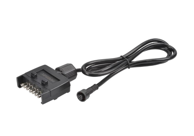 Narva 7 Pin Flat Trailer Plug With 1m Lead And Waterproof Connector