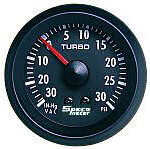 Speco Meter 2" Mechanical Turbo Vacuum Boost Gauge 30 PSI