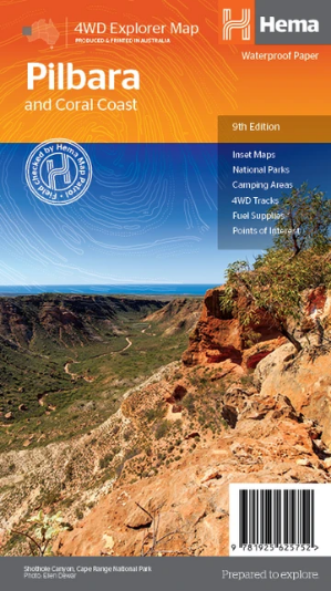 Hema Pilbara & Coral Coast Map