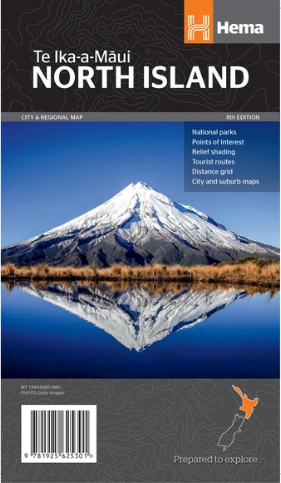 Hema North Island New Zealand Map
